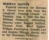 Glover, Herman S